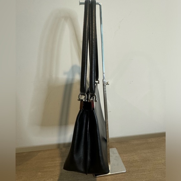 Salvatore Ferragamo Black Leather Shoulder Bag | Good Used Condition - Picture 11 of 14